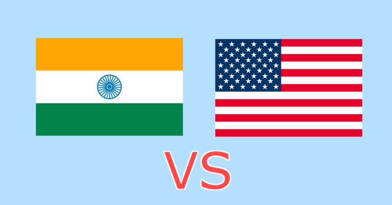 インド株式ｖｓ米国株式